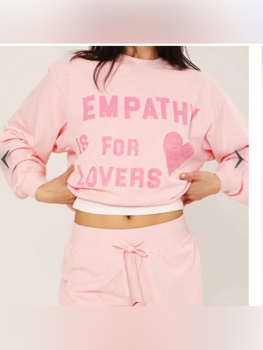 The Mayfair Group Empathy Is For Lovers Sweatshirt M/L